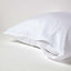 Homescapes White Continental Egyptian Cotton Pillowcase 330 TC, 80 x 80 cm