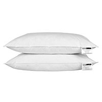 Homescapes White Duck Feather Pillow Pair