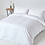 Homescapes White Egyptian Cotton Fitted Sheet 1000 TC, Double