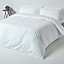 Homescapes White Egyptian Cotton Fitted Sheet 200 TC, Small Double