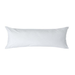 Homescapes White Egyptian Cotton Housewife Body Pillowcase 200 TC