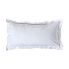 Homescapes White Egyptian Cotton Oxford Pillowcase 200 TC, King Size