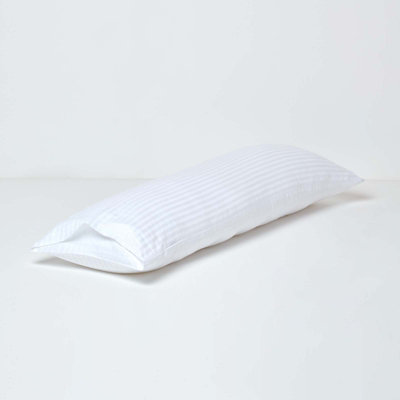 Homescapes White Egyptian Cotton Ultrasoft Body Pillowcase 330 TC