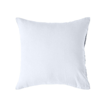 Homescapes White European Linen Pillowcase 80 x 80 cm DIY at B Q