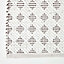 Homescapes White Geometric Black Diamond Chindi Rug, 150 x 240 cm