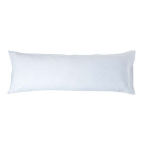 Homescapes White Linen Body Pillowcase