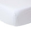 Homescapes White Linen Deep Fitted Sheet, Double