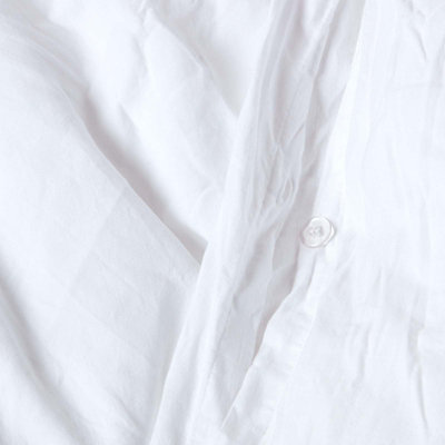 Homescapes White Linen V Shaped Pillowcase