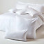 Homescapes White Organic Cotton Continental Pillowcase 400 TC, 40 x 40 cm