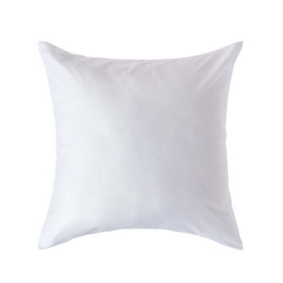 Homescapes White Organic Cotton Continental Pillowcase 400 TC, 60 x 60 cm