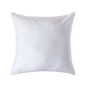 Homescapes White Organic Cotton Continental Pillowcase 400 TC, 80 x 80 cm