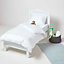 Homescapes White Organic Cotton Cot Bed Duvet Cover Set 400 Thread Count