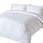 Homescapes White Organic Cotton Duvet Cover Set 400 Thread count, Single