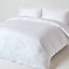 Homescapes White Organic Cotton Fitted Sheet 400 Thread count, Double
