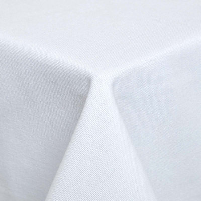 Homescapes White Tablecloth 178 x 300 cm