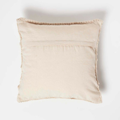 Homescapes Willow Handwoven Natural Macrame Cushion 45 x 45 cm
