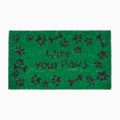 Homescapes Wipe Your Paws Coir Door Mat