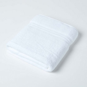Homescapes Zero Twist Supima Cotton Bath Sheet, White