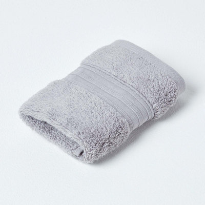 Homescapes Zero Twist Supima Cotton Face Cloth, Grey Price Comparisons | Compare The Build