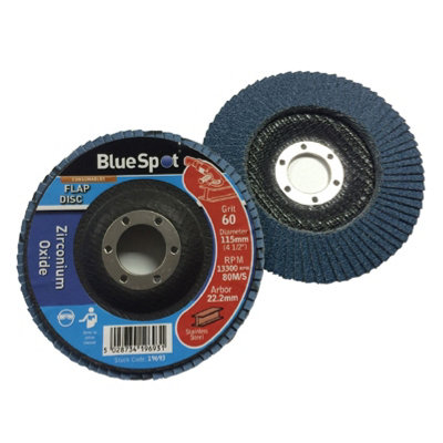 Homesmart 10 Packs 115mm Flap Disc 60 Grit Zirconium Oxide for Angle ...