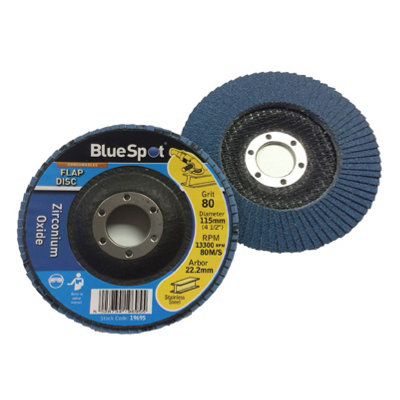 HomeSmart 10 Packs 115mm Flap Disc 80 Grit Zirconium Oxide for Angle ...