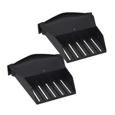 Homesmart 2 x Manthorpe Eaves Closure/Starter Units for Ambidextrous Dry Verges, Black,1 Metre