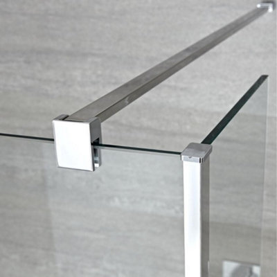 HomeStyleStore 1400mm Chrome Recessed Walk In Wet Room Shower Enclosure ...