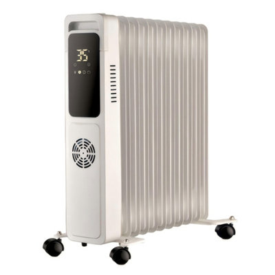 HomeStyleStore 2800W White UK Plug Oil Filled Portable Electric Radiator