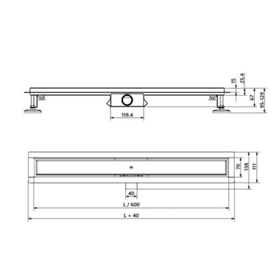 HomeStyleStore 760mm Black Recessed Walk In Wet Room Shower Enclosure ...