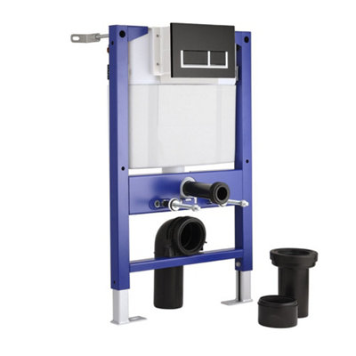 HomeStyleStore 820mm x 500mm Wall Hung Toilet WC Short Fixing Frame ...