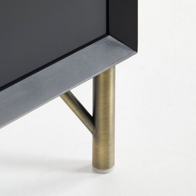 HomeStyleStore Aged Gold Bathroom Furniture Cupboard Cabinet Feet Pack of 2