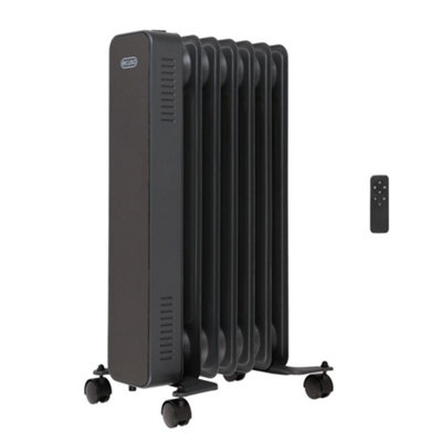 HomeStyleStore Anthracite 1500W UK Plug In Oil Filled Smart WiFi ...