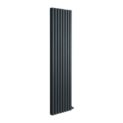 HomeStyleStore Anthracite 1784 x 472mm Double Oval Panel Dry Heat ...