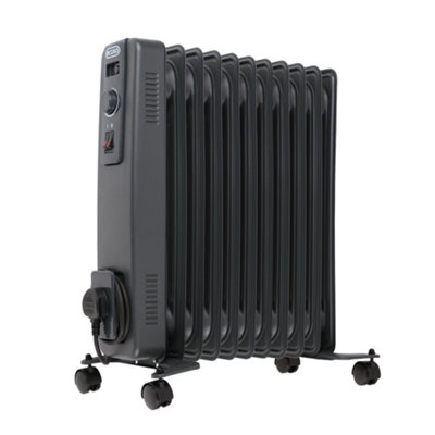 HomeStyleStore Anthracite 2500W UK Plug In Control Oil Filled Smart ...