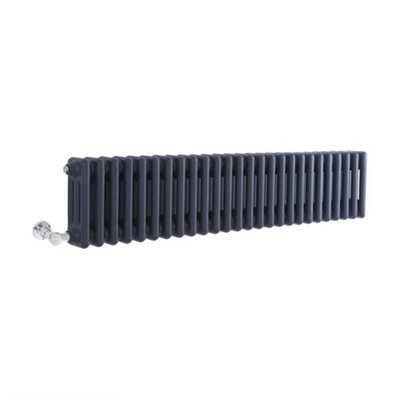 HomeStyleStore Anthracite 300 x 1190mm Cast Iron Style Horizontal ...
