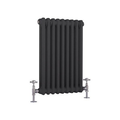 HomeStyleStore Anthracite Cast Iron Style Horizontal Double Column ...