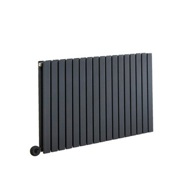HomeStyleStore Anthracite Double Flat Panel WiFi Electric Horizontal ...