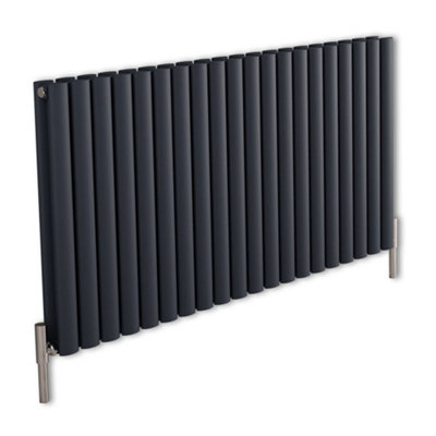 HomeStyleStore Anthracite Horizontal Double Oval Panel Aluminium ...