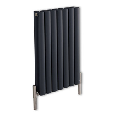 HomeStyleStore Anthracite Horizontal Double Oval Panel Aluminium ...