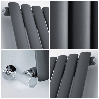 HomeStyleStore Anthracite Horizontal Single Oval Panel Designer ...
