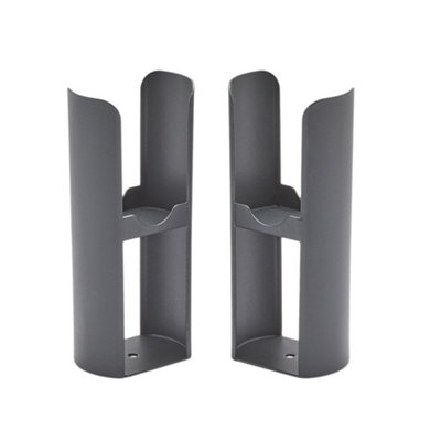 HomeStyleStore Anthracite Radiator Floor Mounting Feet