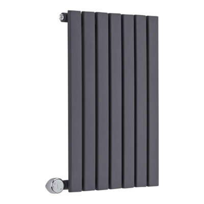 HomeStyleStore Anthracite Single Flat Panel WiFi Horizontal Electric ...