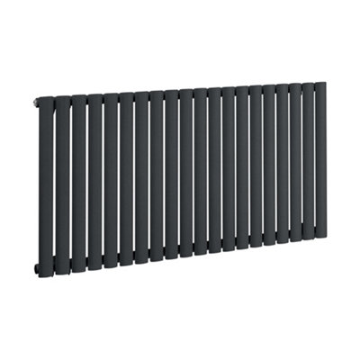 HomeStyleStore Anthracite Single Oval Panel WiFi Electric Horizontal ...