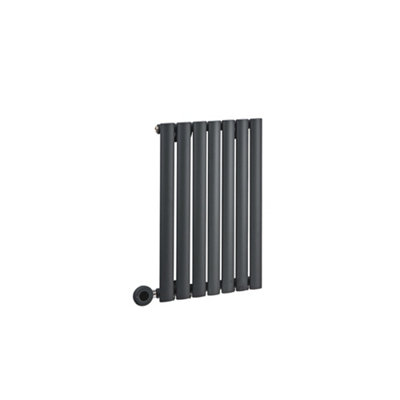 HomeStyleStore Anthracite Single Oval Panel WiFi Horizontal Electric ...