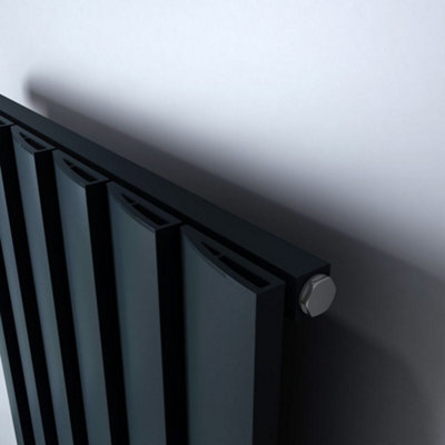 HomeStyleStore Anthracite Vertical Stepped Panel Aluminium Designer ...