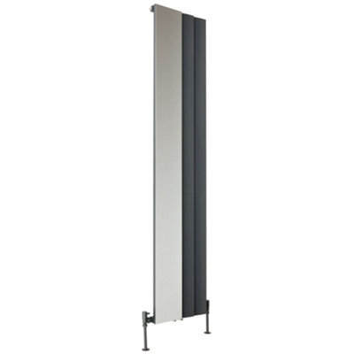 HomeStyleStore Anthracite Vertical Stepped Panel Aluminium Designer ...