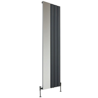 HomeStyleStore Anthracite Vertical Stepped Panel Aluminium Designer ...
