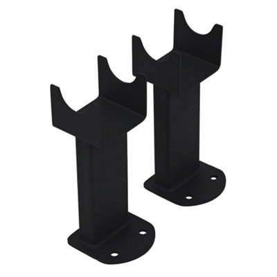 HomeStyleStore Black Floor Mounting Feet For Radiator