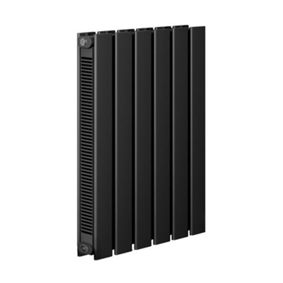 HomeStyleStore Black Horizontal Double Flat Panel Convector Radiator ...
