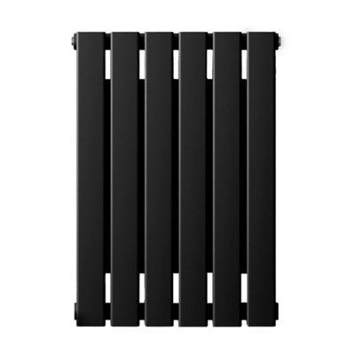 HomeStyleStore Black Horizontal Single Flat Panel Convector Radiator ...